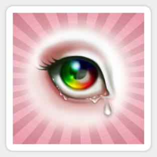 Rainbow Eye Sticker